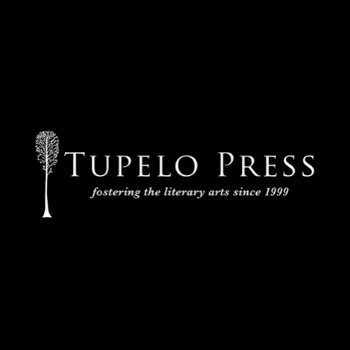 Tupelo Press White Logo on Black Background